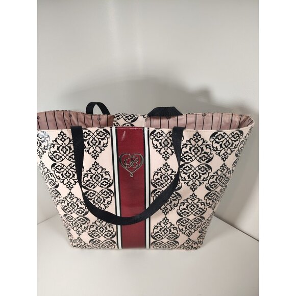 Brighton My Sweet Valentine Coated Canvas Large Tote Bag Wipeable Red Pink - Picture 1 of 7